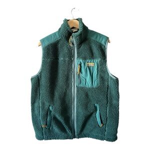 L.L. Bean Sherpa Fleece Vest 5190 Men’s Large Green